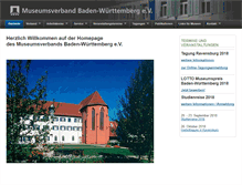 Tablet Screenshot of museumsverband-bw.de